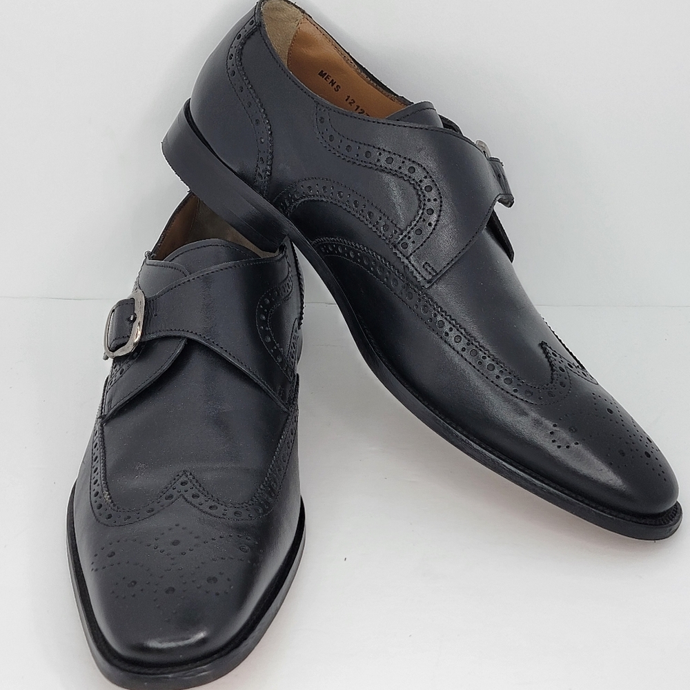 Florsheim NWOT Classic Black‎ Men's Brogue Shoes SIZE 13D. #1633